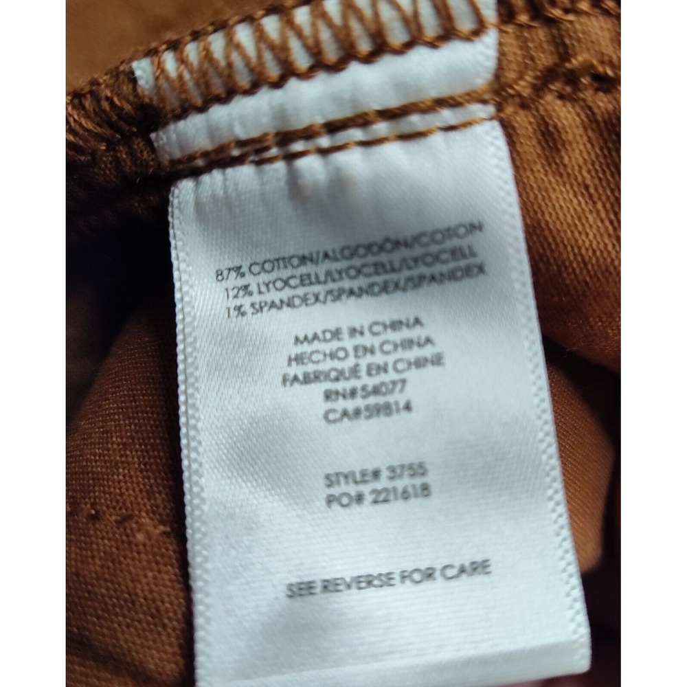 CABI Women Size 4 Brown Button Front 18.5" Corduroy Skirt EUC - Picture 6 of 14